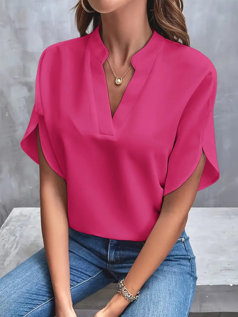 Delphine | Blouse Légère À Col En V Pour Femme