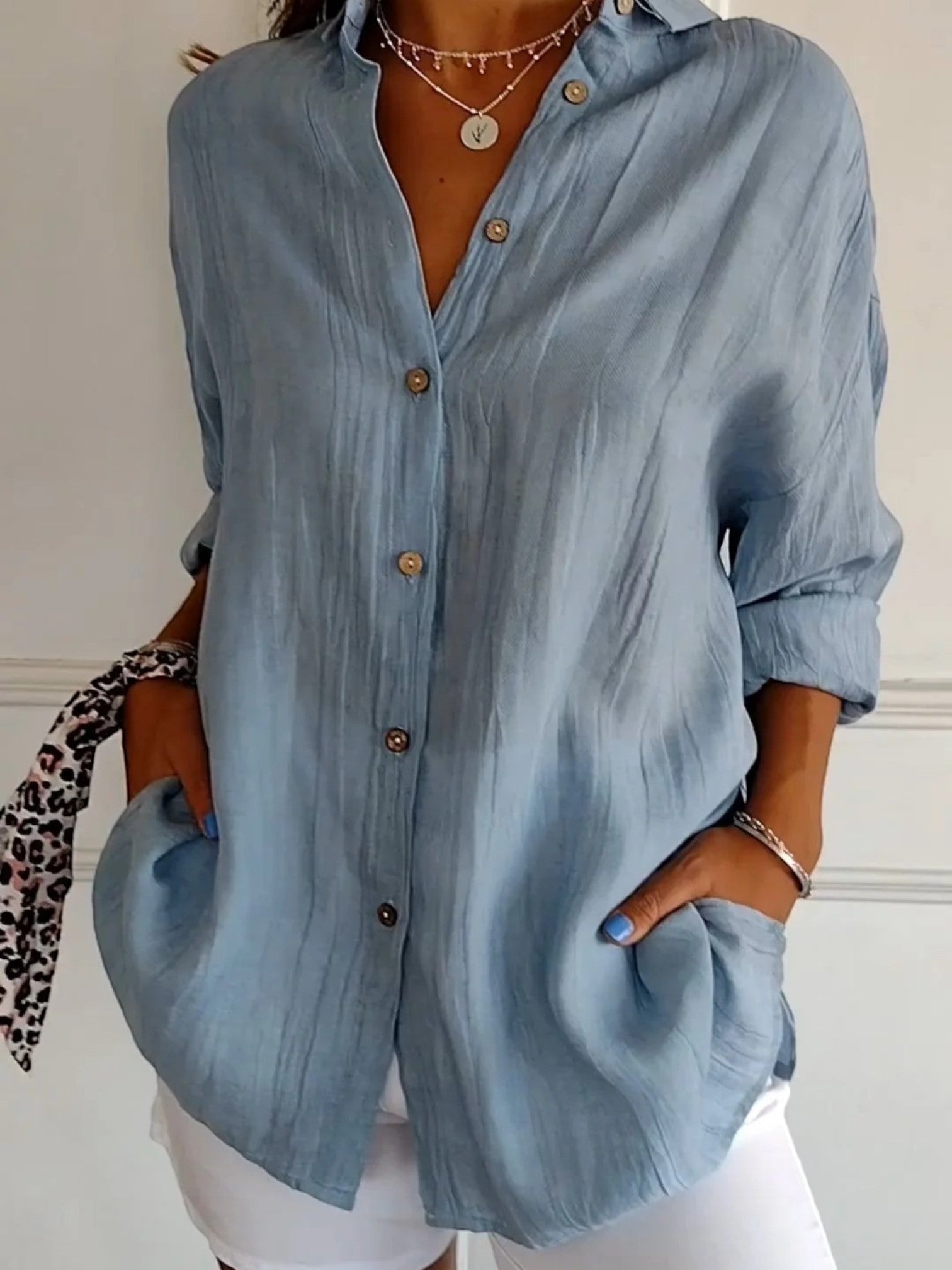 Amélie | Chemisier Chic À Col En V Pour Femme