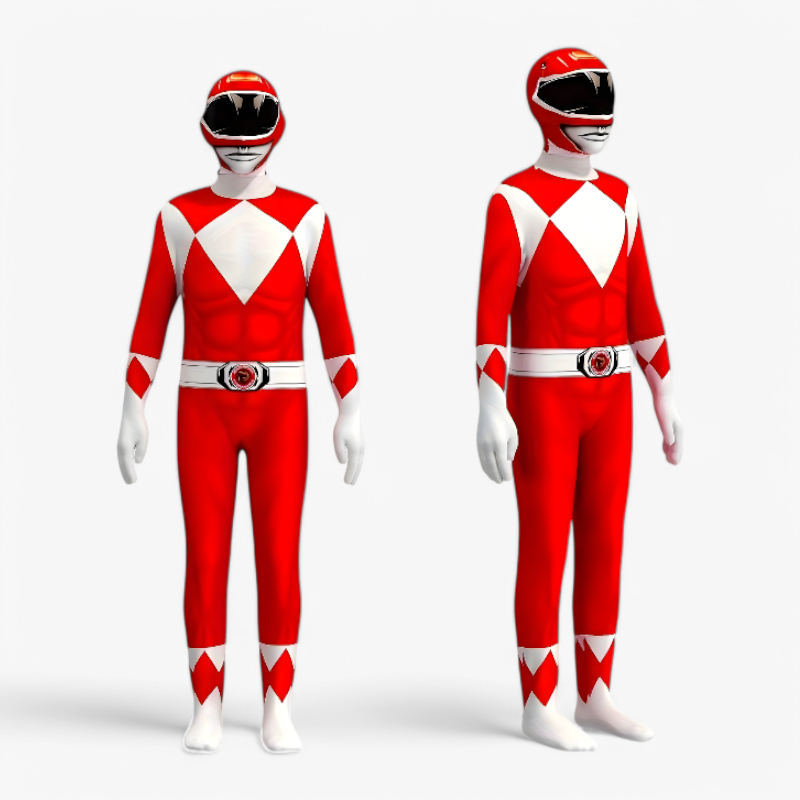 Power Ranger – Costume Enfant Complet avec Casque et Tenue