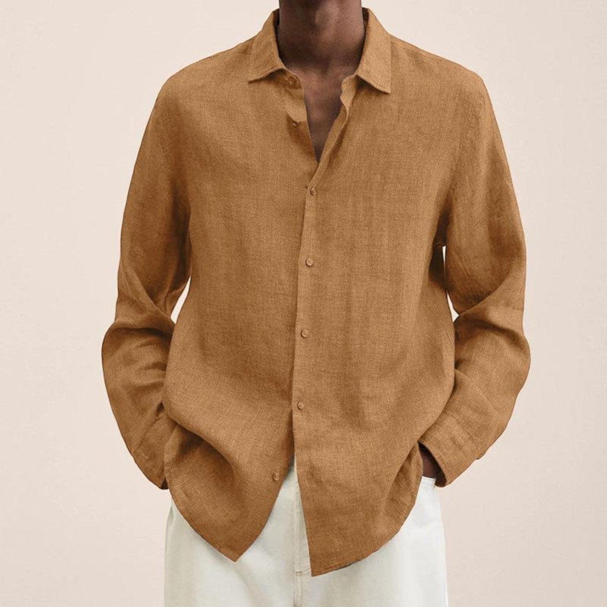 Axel | Chemise Décontractée À Manches Longues Pour Hommes