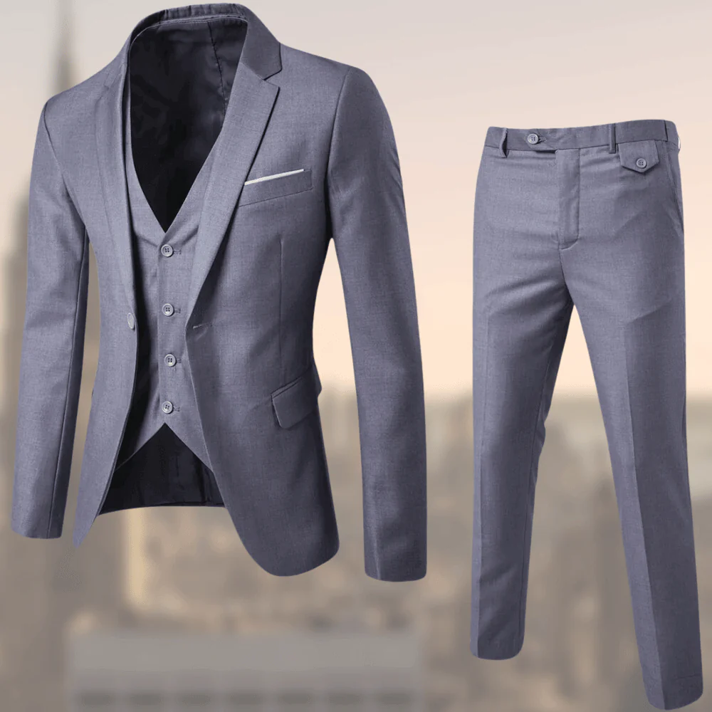 Costume Finn pour Homme – Ensemble Trois-Pièces avec Gilet, Élégance et Style