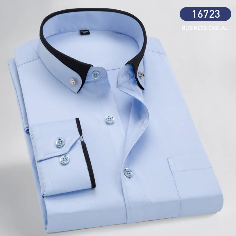 Chemise à Manches Longues pour un Style Printanier Intemporel 2025 – Marvin