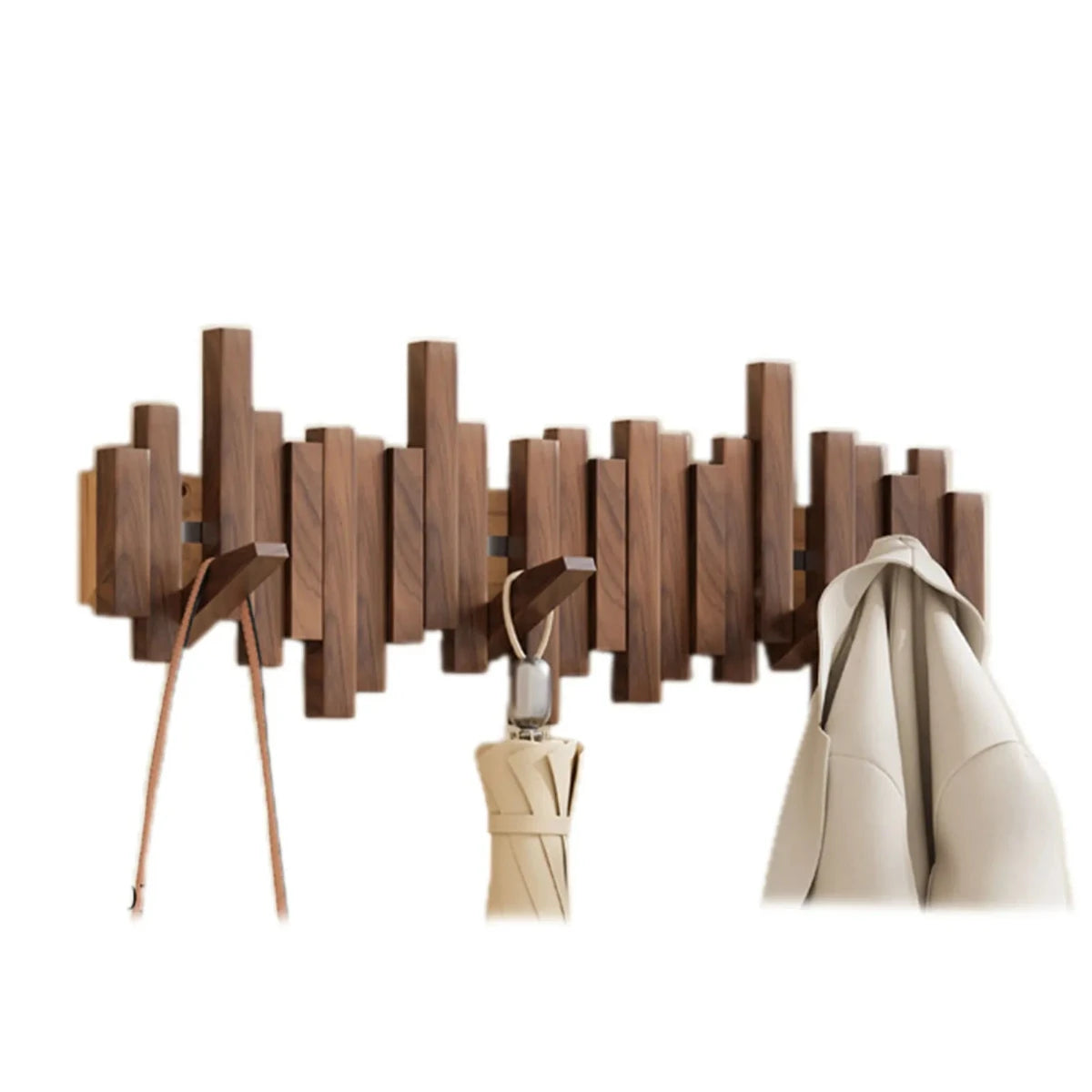 Kapstok Piano en Bois de Noyer ou Hêtre pour Vestes - Élégance et Praticité