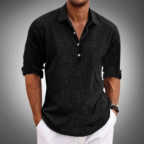 Polo en Lin Coton Classique pour Homme – Élégance et Confort - Paul