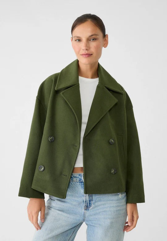 Veste Courte Croisée – Élégante & Structurée – DuoChic