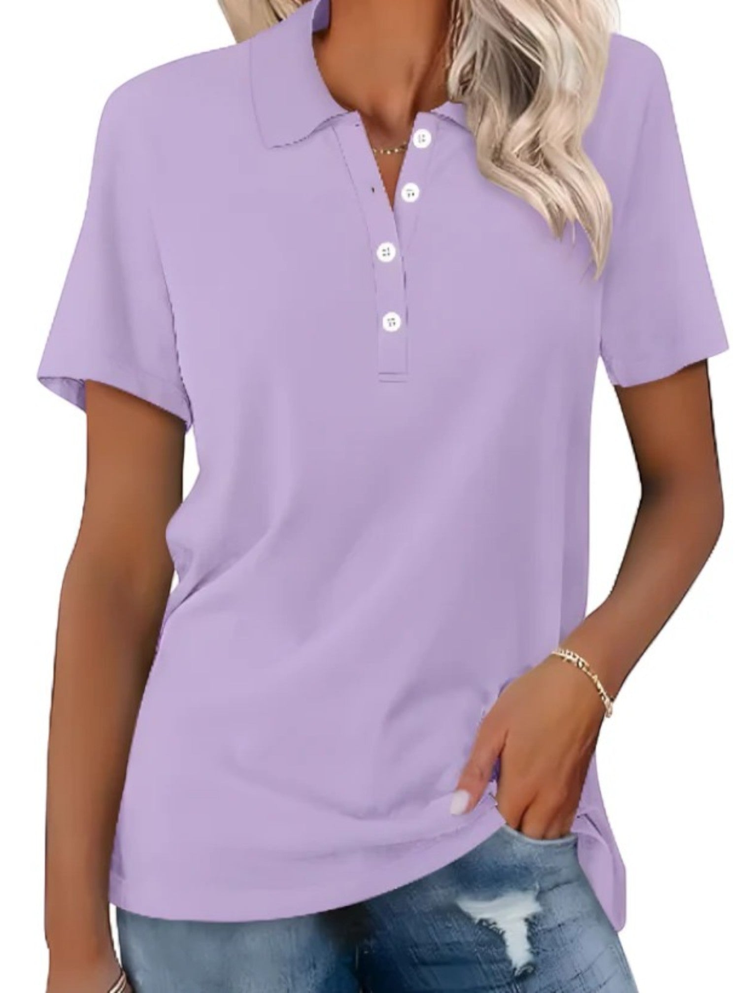 Nala | Polo Confortable Pour Femmes | Manches Courtes