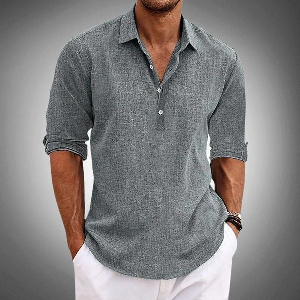 Polo en Lin Coton Classique pour Homme – Élégance et Confort - Paul