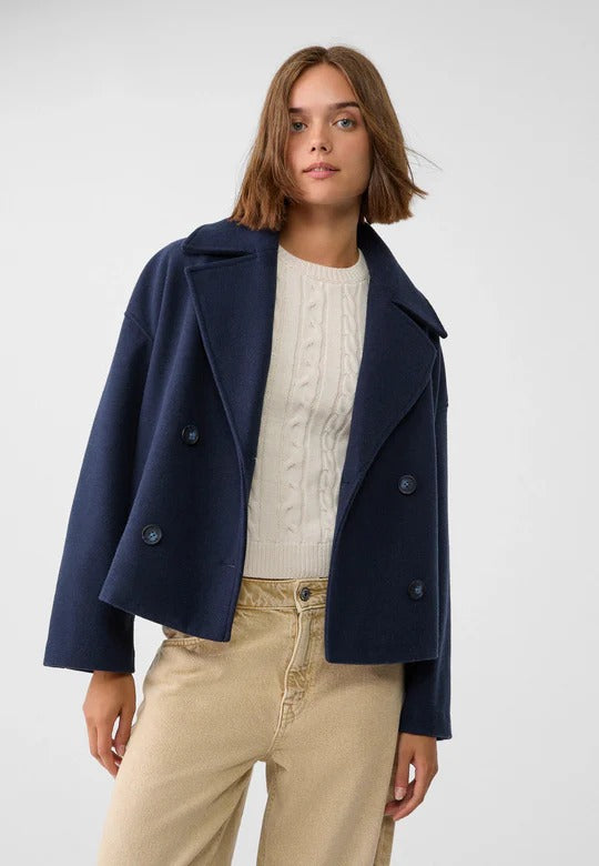 Veste Courte Croisée – Élégante & Structurée – DuoChic