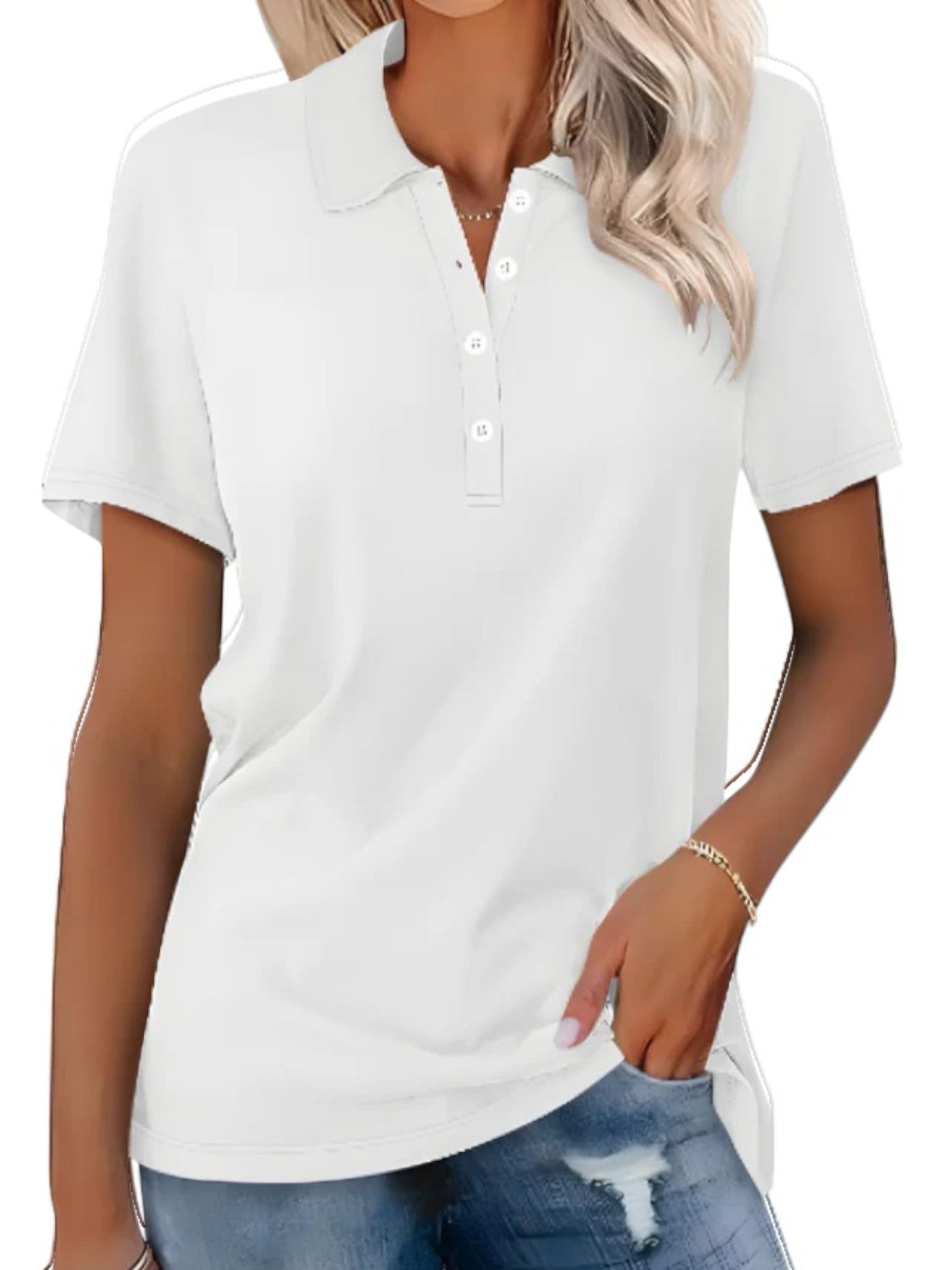 Nala | Polo Confortable Pour Femmes | Manches Courtes