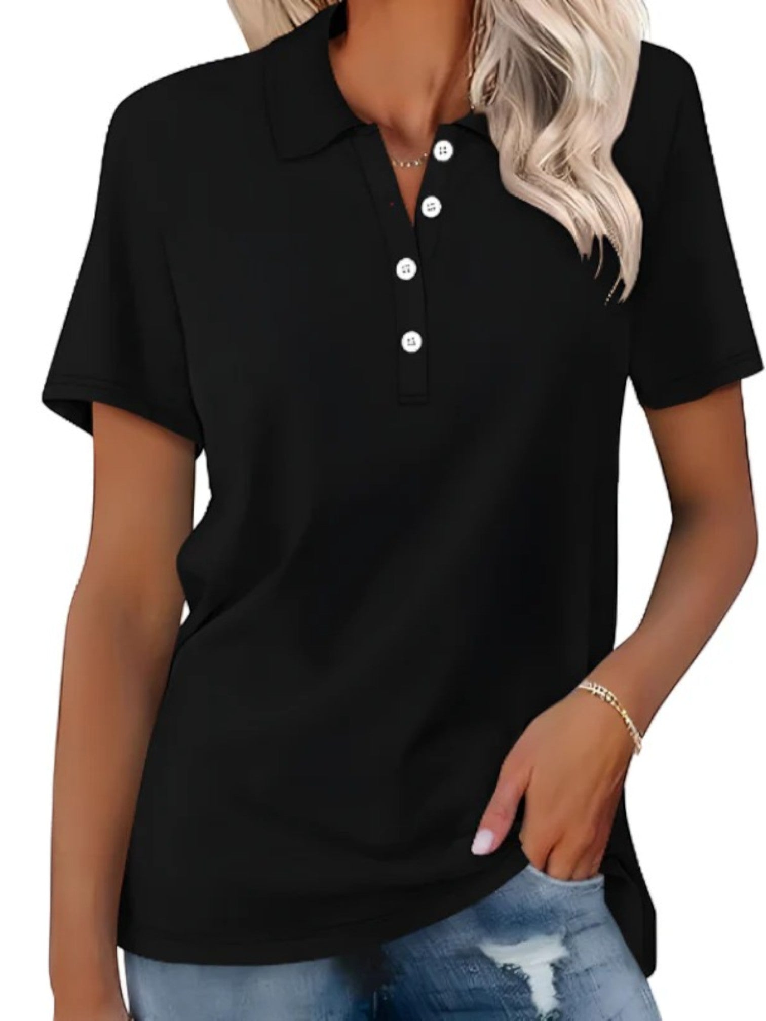 Nala | Polo Confortable Pour Femmes | Manches Courtes