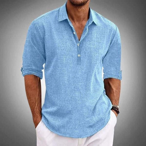 Polo en Lin Coton Classique pour Homme – Élégance et Confort - Paul