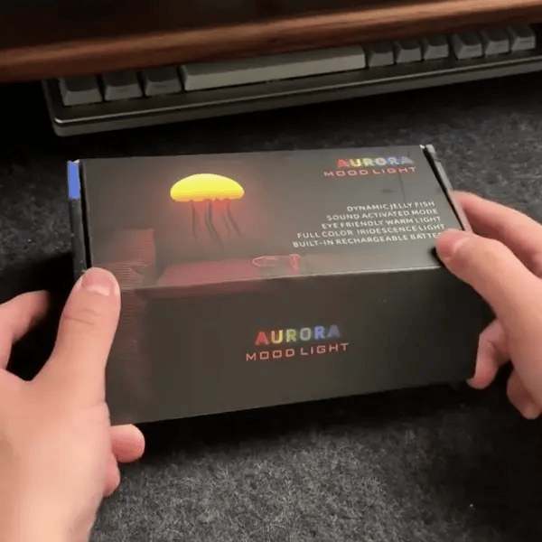 Lampe Méduse LED Intelligente et Colorée – Effet Dansant et Hypnotique – JellyGlow