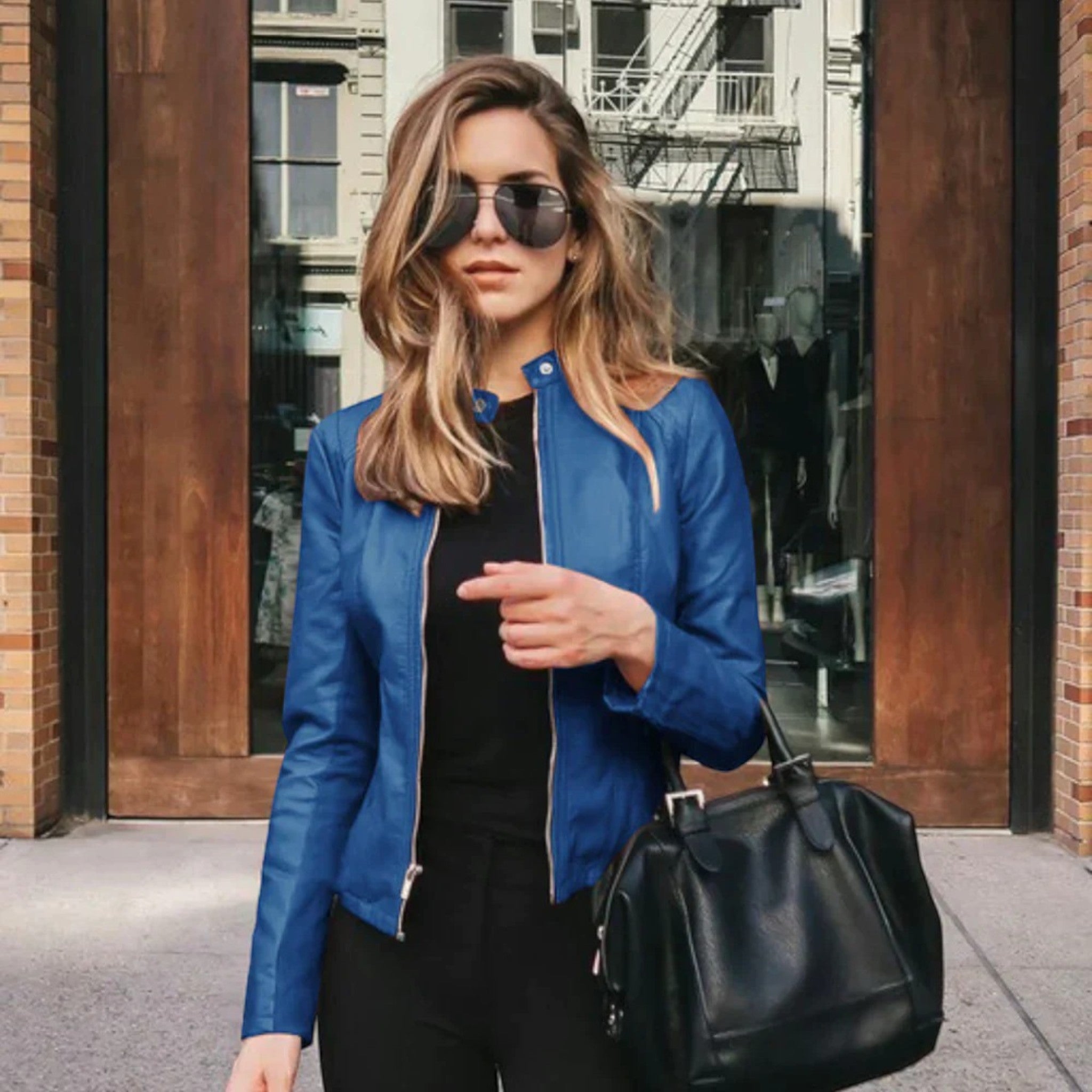 Amira | Veste De Motard Chic Ajustée Pour Femmes