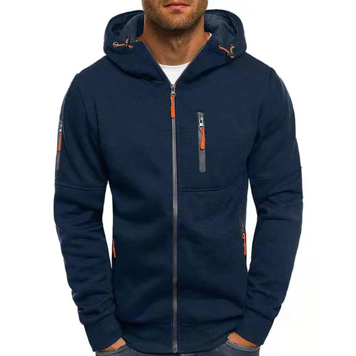 Louis - Veste Sweat à Capuche avec Fermeture Éclair pour Homme