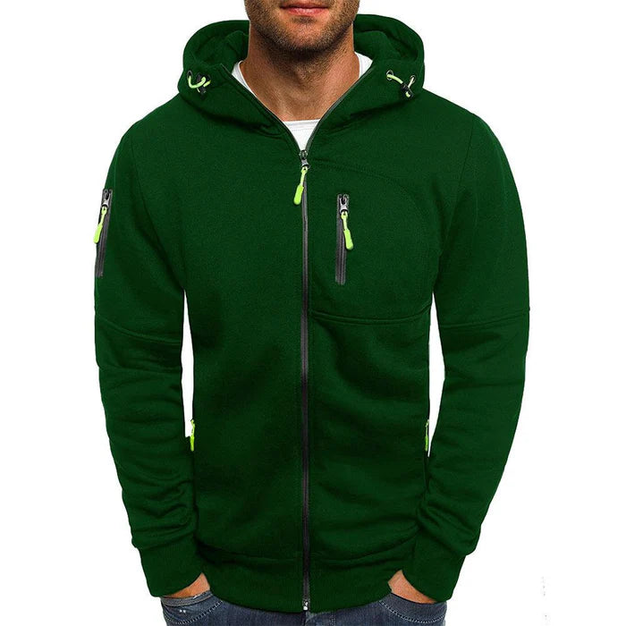 Louis - Veste Sweat à Capuche avec Fermeture Éclair pour Homme