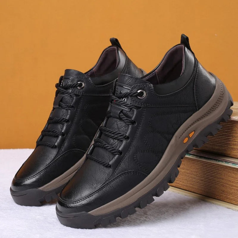 MarinFlex - Chaussures en cuir confortables et imperméables pour homme