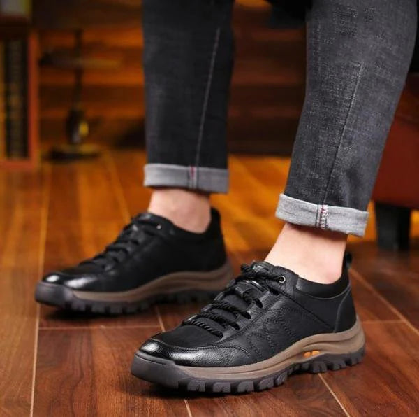 MarinFlex - Chaussures en cuir confortables et imperméables pour homme