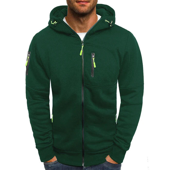 Louis - Veste Sweat à Capuche avec Fermeture Éclair pour Homme