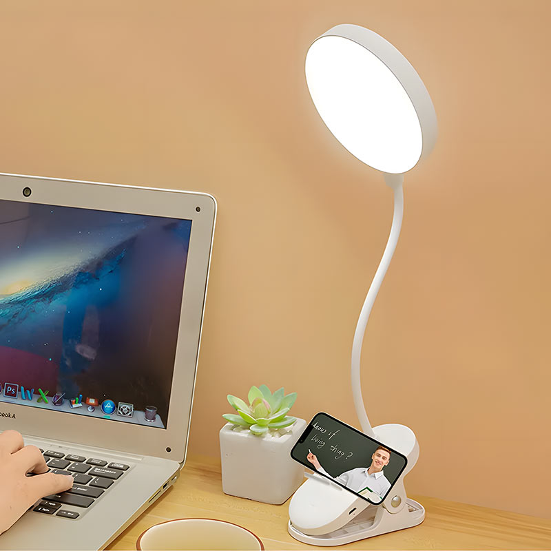 Lampe de Chevet à Pince Sans Fil – Éclairage Pratique et Moderne