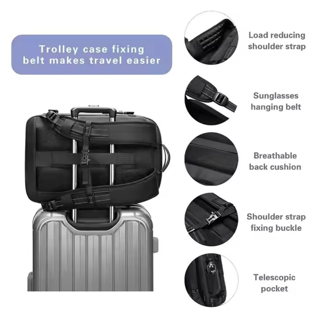 Sac à Dos de Voyage avec Compression sous Vide – Gain de Place et Praticité