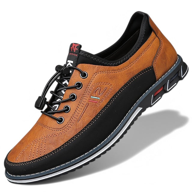 Alexandre - Baskets casual pour homme en cuir antidérapant, confortables pour un usage quotidien