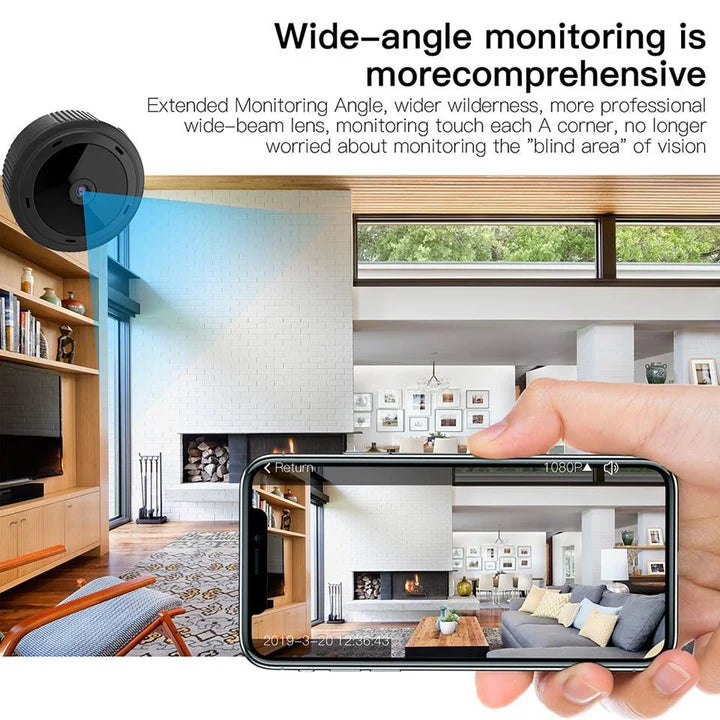Mini Caméra WiFi 1080P HD – Vision Nocturne IR & Sécurité Maison