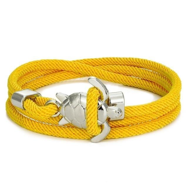 Bracelet Fait Main avec Tortue de Mer – Artisanat et Élégance