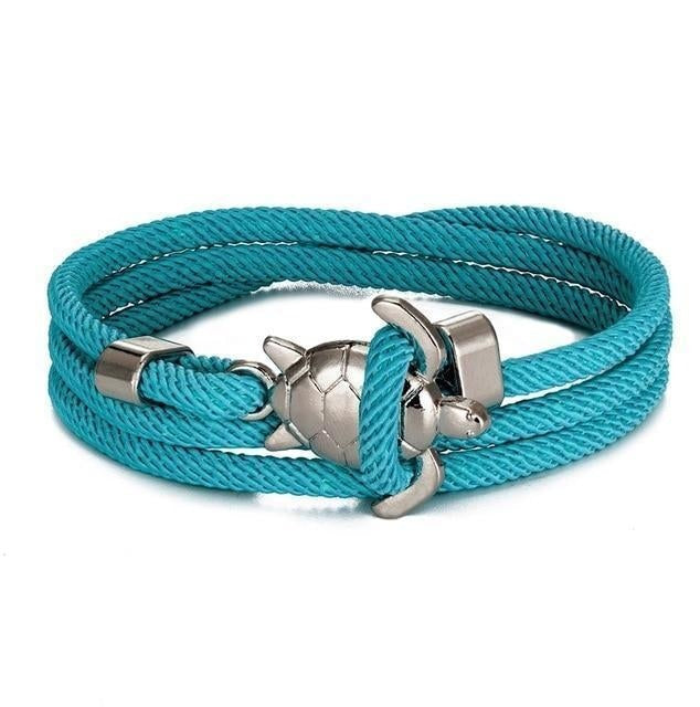 Bracelet Fait Main avec Tortue de Mer – Artisanat et Élégance