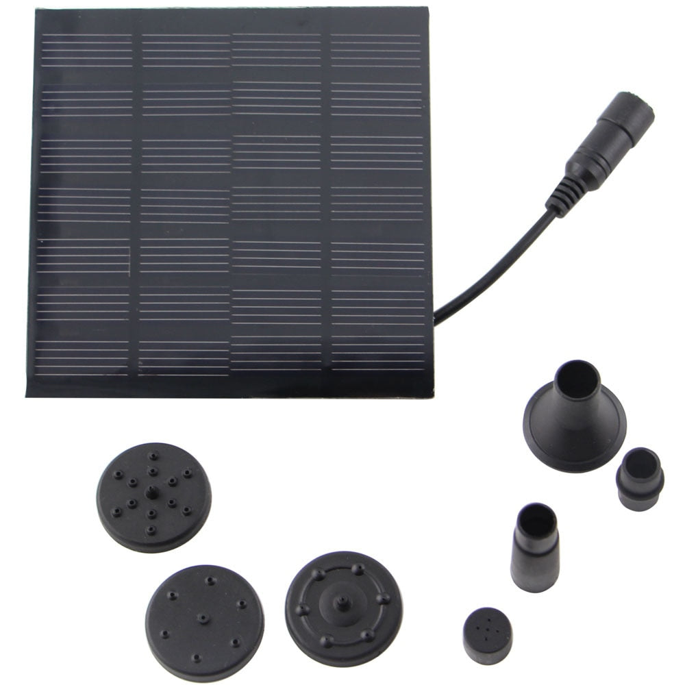 Pompe à Eau Solaire avec 4 Jets de Fontaine – Pour Jardin & Bassin – SunSpray