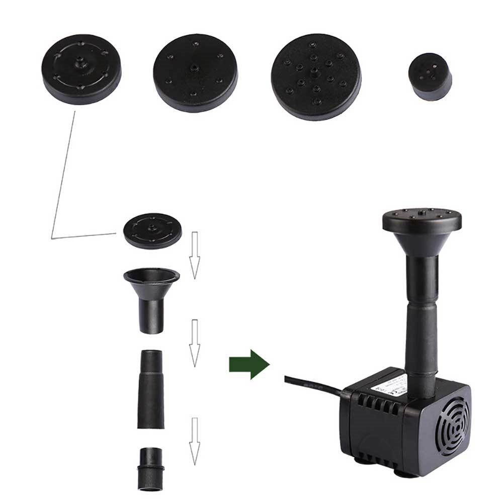 Pompe à Eau Solaire avec 4 Jets de Fontaine – Pour Jardin & Bassin – SunSpray