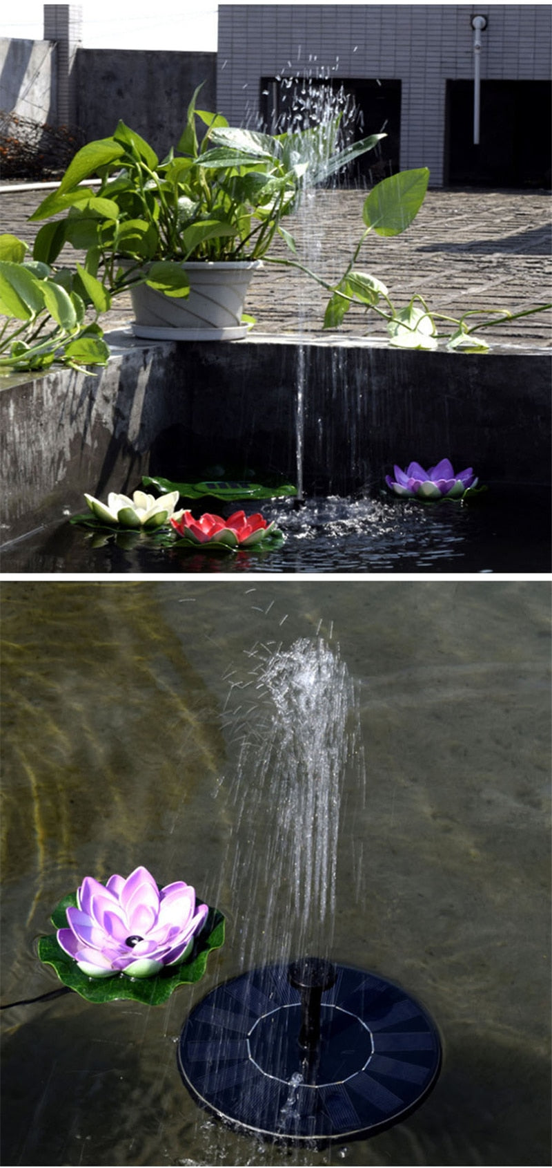Fontaine à Énergie Solaire – Idéale pour Jardin & Bassin – Solaflow
