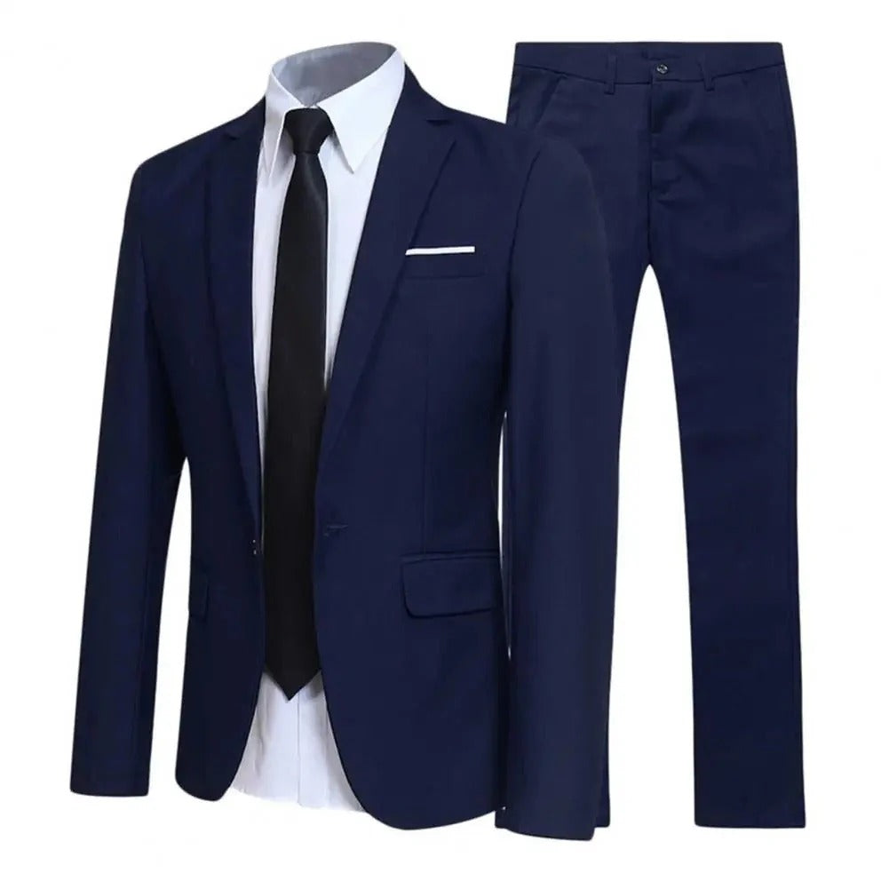 Costume d'Été Léger pour Homme – Deux-Pièces avec Veste et Pantalon pour Mariage, Bureau et Événements - Max